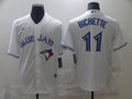 Men's Toronto Blue Jays Bo Bichette #11 White Replica Baseball Jersey1