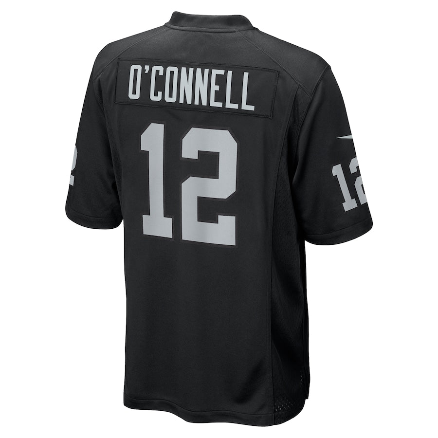 Men's Las Vegas Raiders Aidan O'Connell  Black Team Game Jersey
