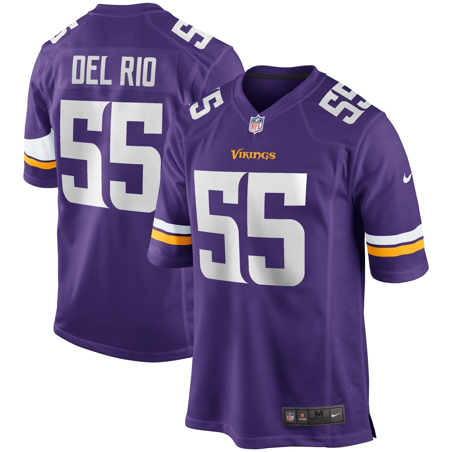 Jack Del Rio Minnesota Vikings  Game Retired   Jersey - Purple