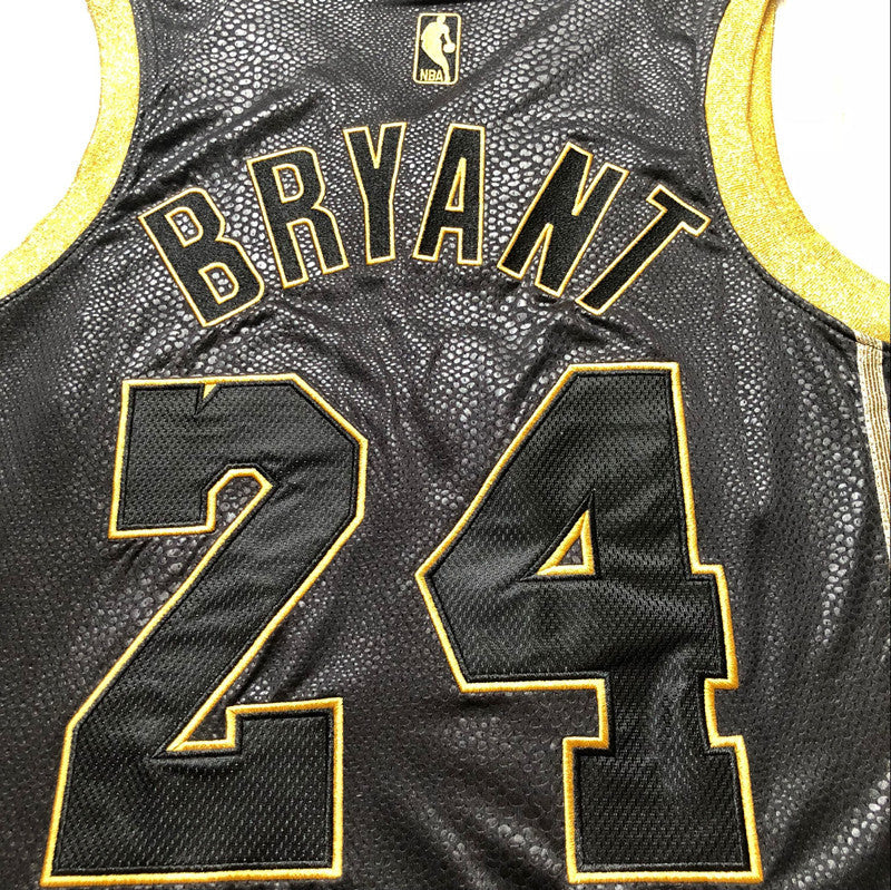 24#Kobe Bryant Retirement Commemorative Fully Embroidered Jersey