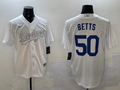 Men's Los Angeles Dodgers Mookie Betts White Player Jersey