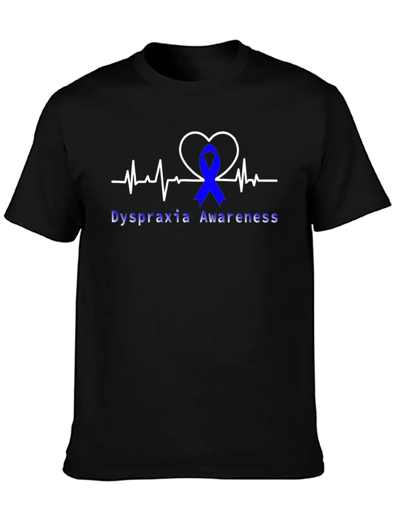 Dyspraxia Awareness Heartbeat T-Shirt