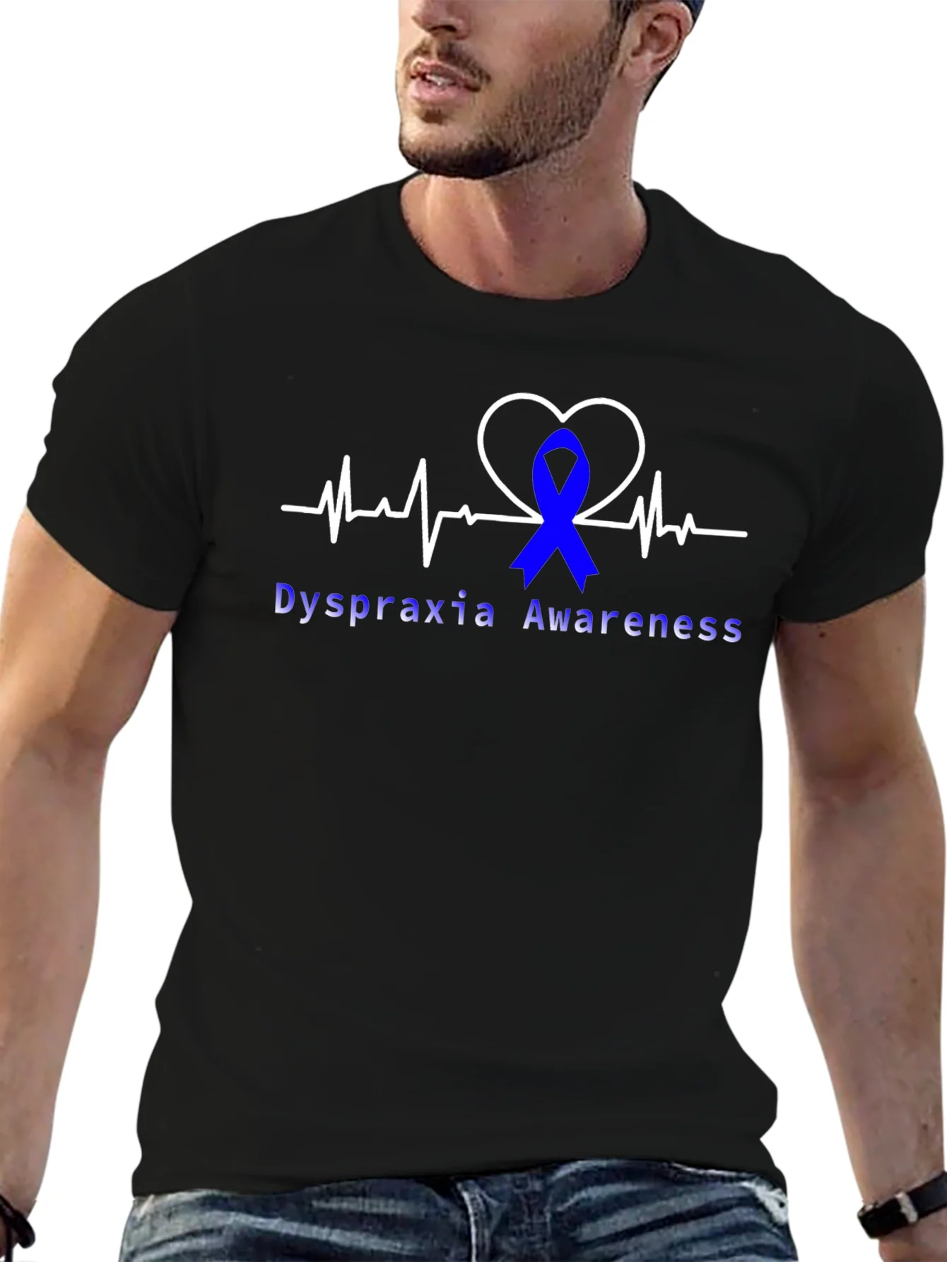 Dyspraxia Awareness Heartbeat T-Shirt