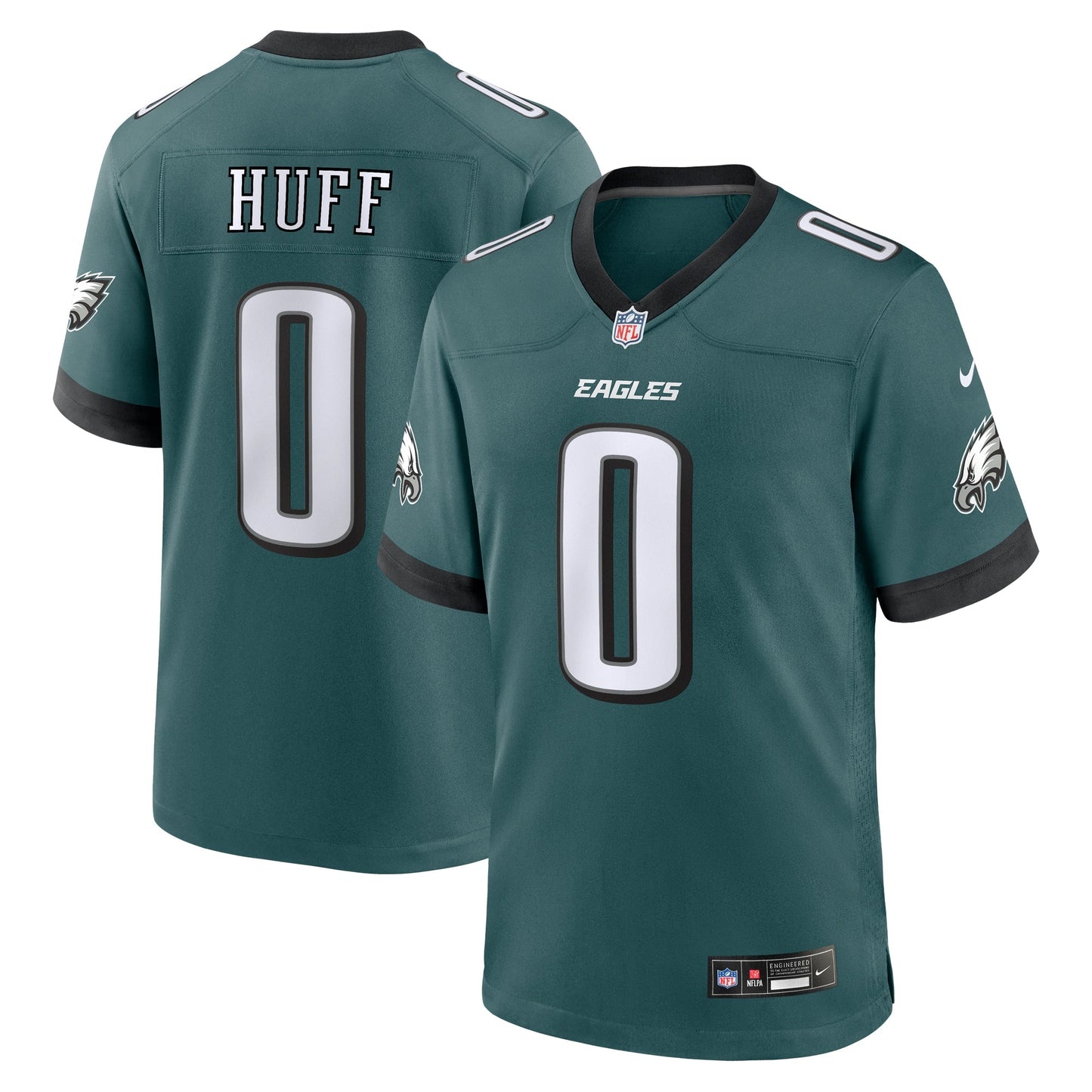 Bryce Huff Philadelphia Eagles  Game   Jersey - Midnight Green