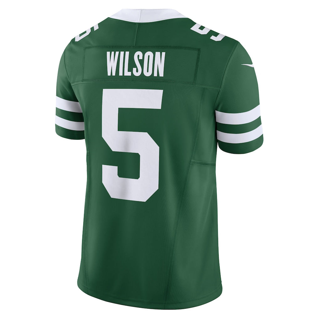 NY.Jets #5 Garrett Wilson Legacy Green Vapor F.U.S.E. Limited Jersey