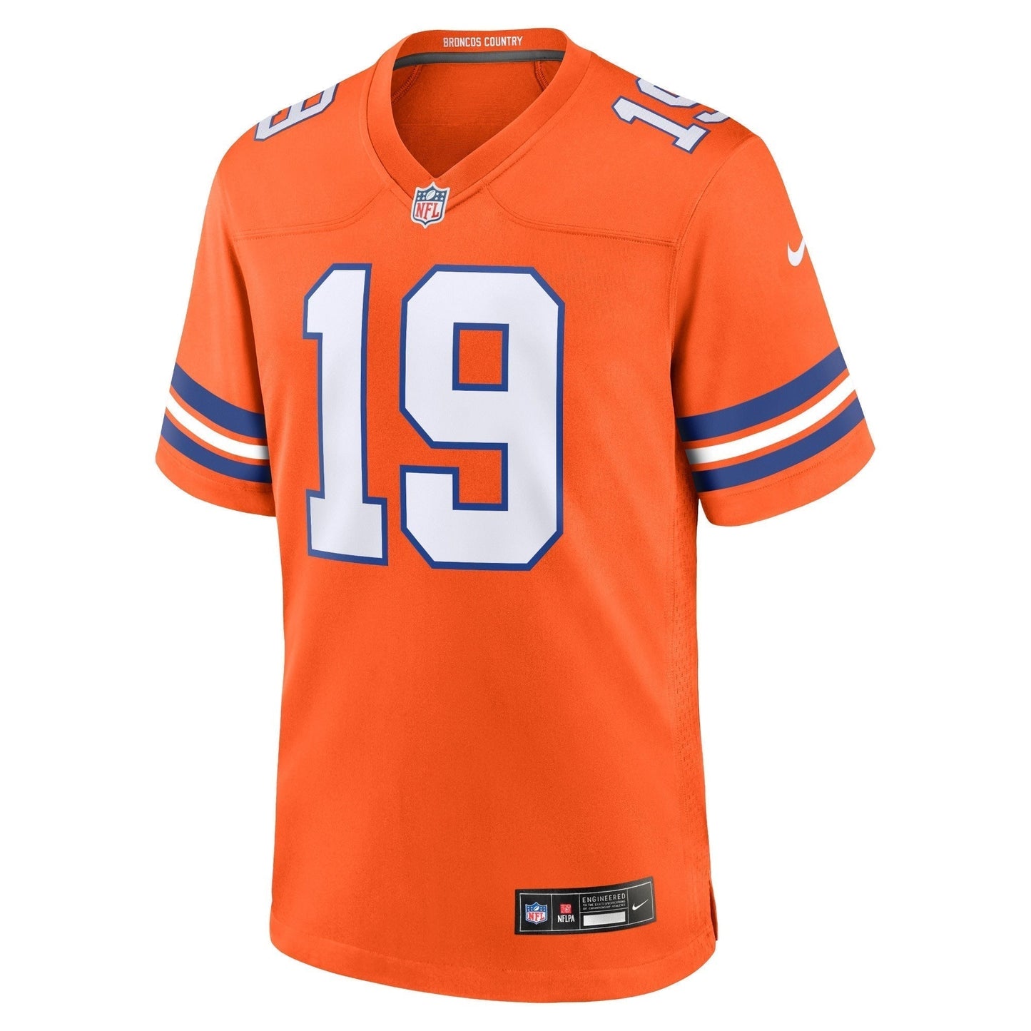 Marvin Mims Jr Denver Broncos  Mile High Collection 1977 Throwback   Game Jersey - Orange