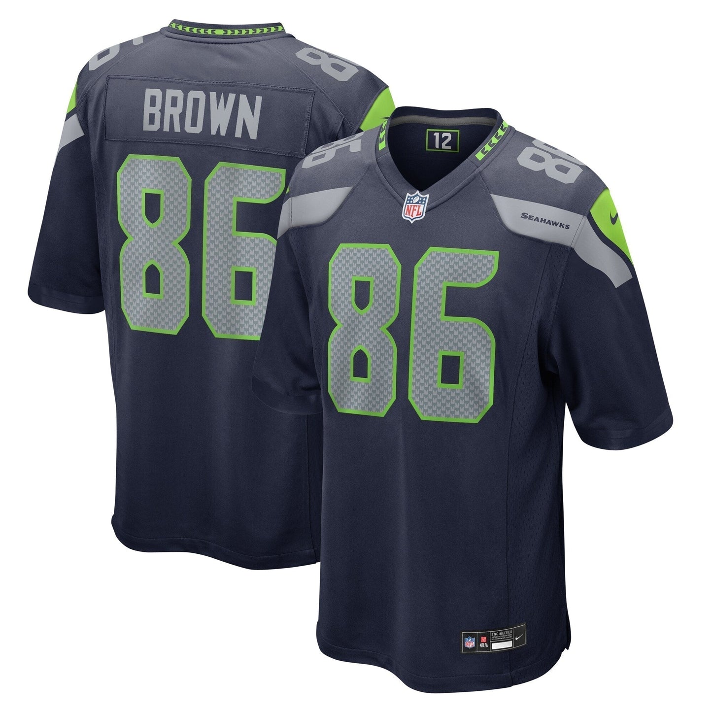 Pharaoh Brown Seattle Seahawks   Game Jersey -  College Navy