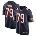 Matt Pryor Chicago Bears   Game Jersey -  Navy