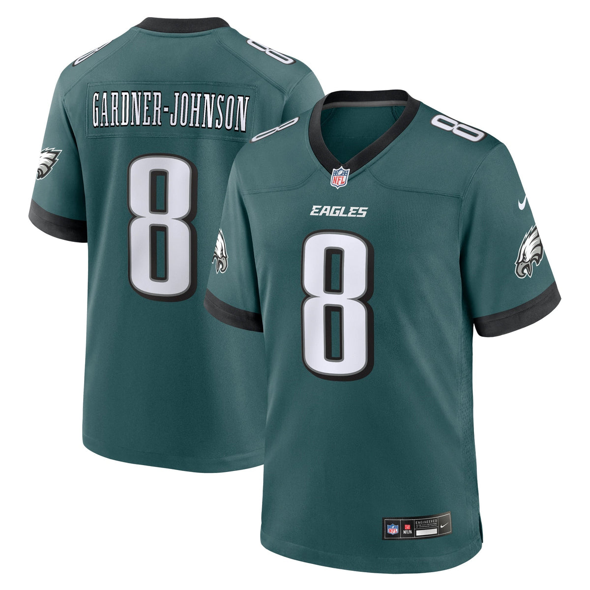 Chauncey Gardner-Johnson Philadelphia Eagles   Game Jersey - Midnight Green