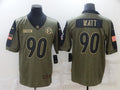 Men's Pittsburgh Steelers T.J. Watt Brown Player Game Jersey
