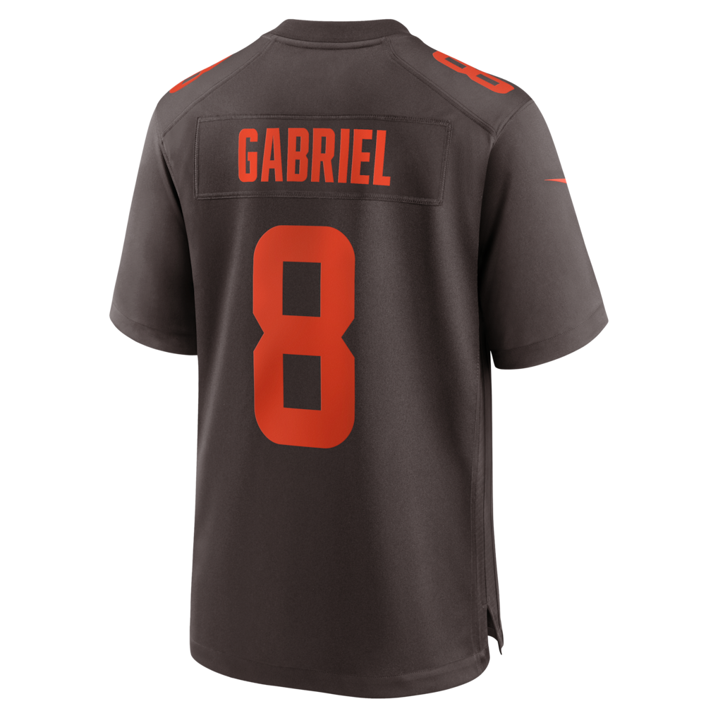 C.Browns #8 Dillon Gabriel Brown Alpha Dawg Game Jersey