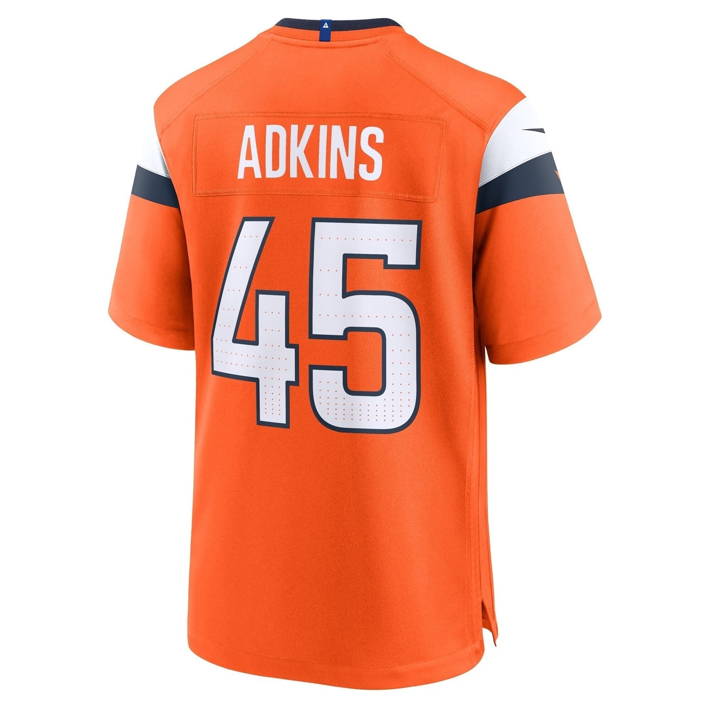 Nate Adkins Denver Broncos  Team Game Jersey -  Orange
