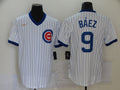 Men's Chicago Cubs Javier Baez White Stitched Jersey