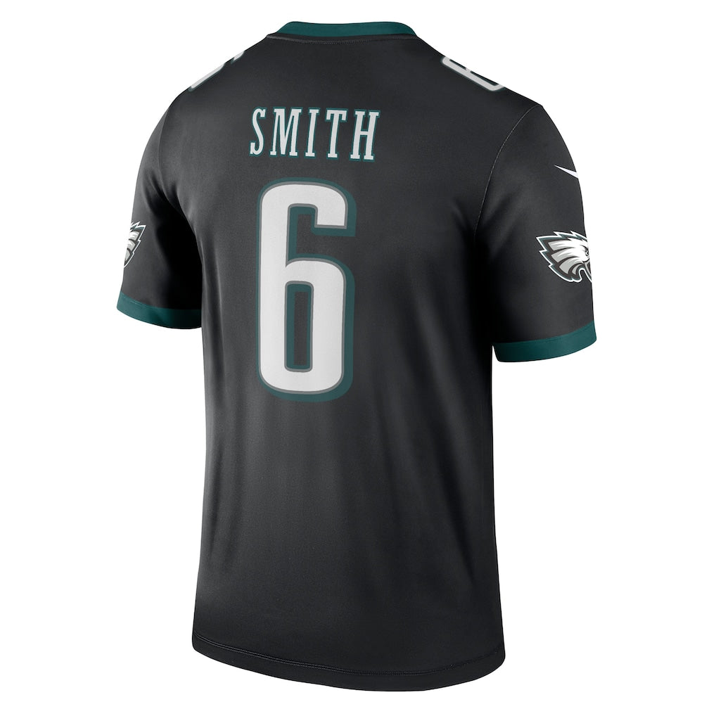 P.Eagles #6 DeVonta Smith Black Legend Player Performance Top Jersey