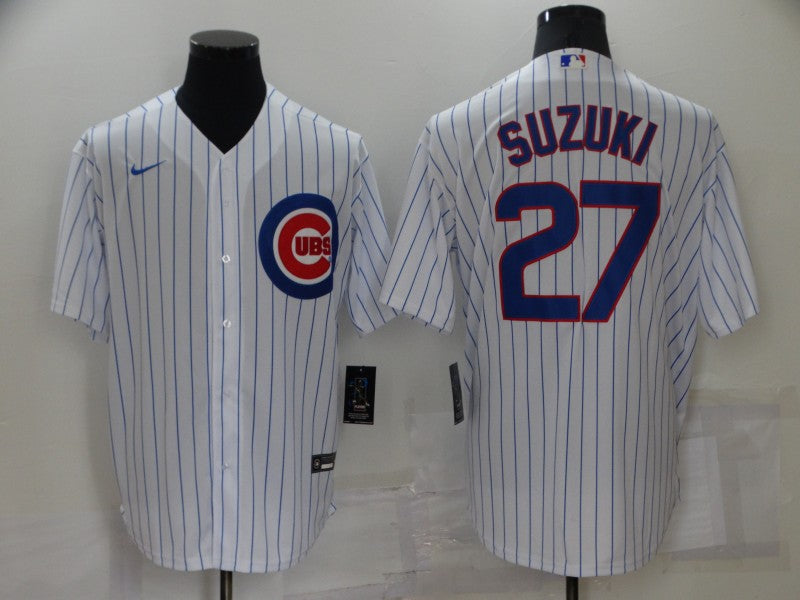 Men's Chicago Cubs Seiya Suzuki White Replica Baseball Jersey
