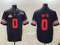 Men's Ohio State Buckeyes #0 Black 2025 CFP Final National Champions Patch F.U.S.E. Jersey