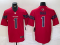 Men's Houston Texans Stefon Diggs Red Alternate Game Jersey