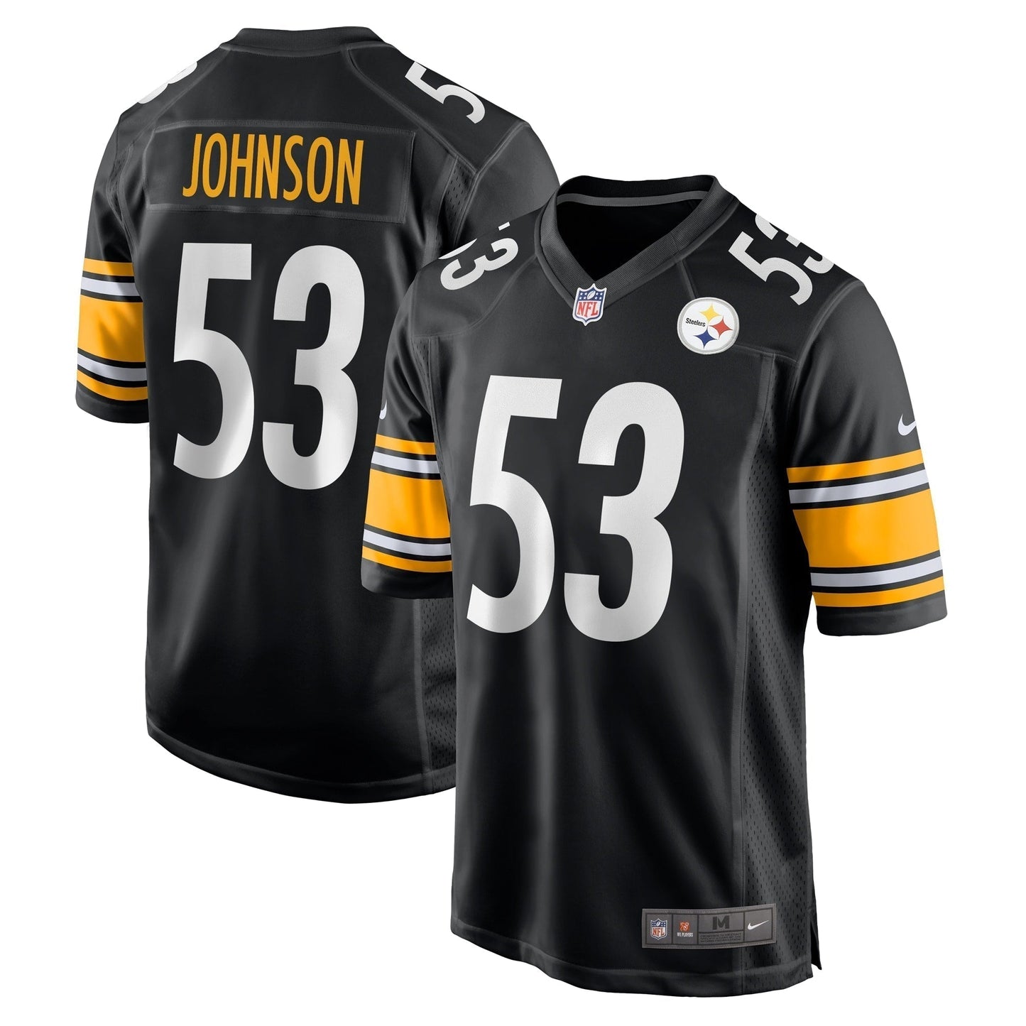 Kyron Johnson Pittsburgh Steelers   Game Jersey -  Black
