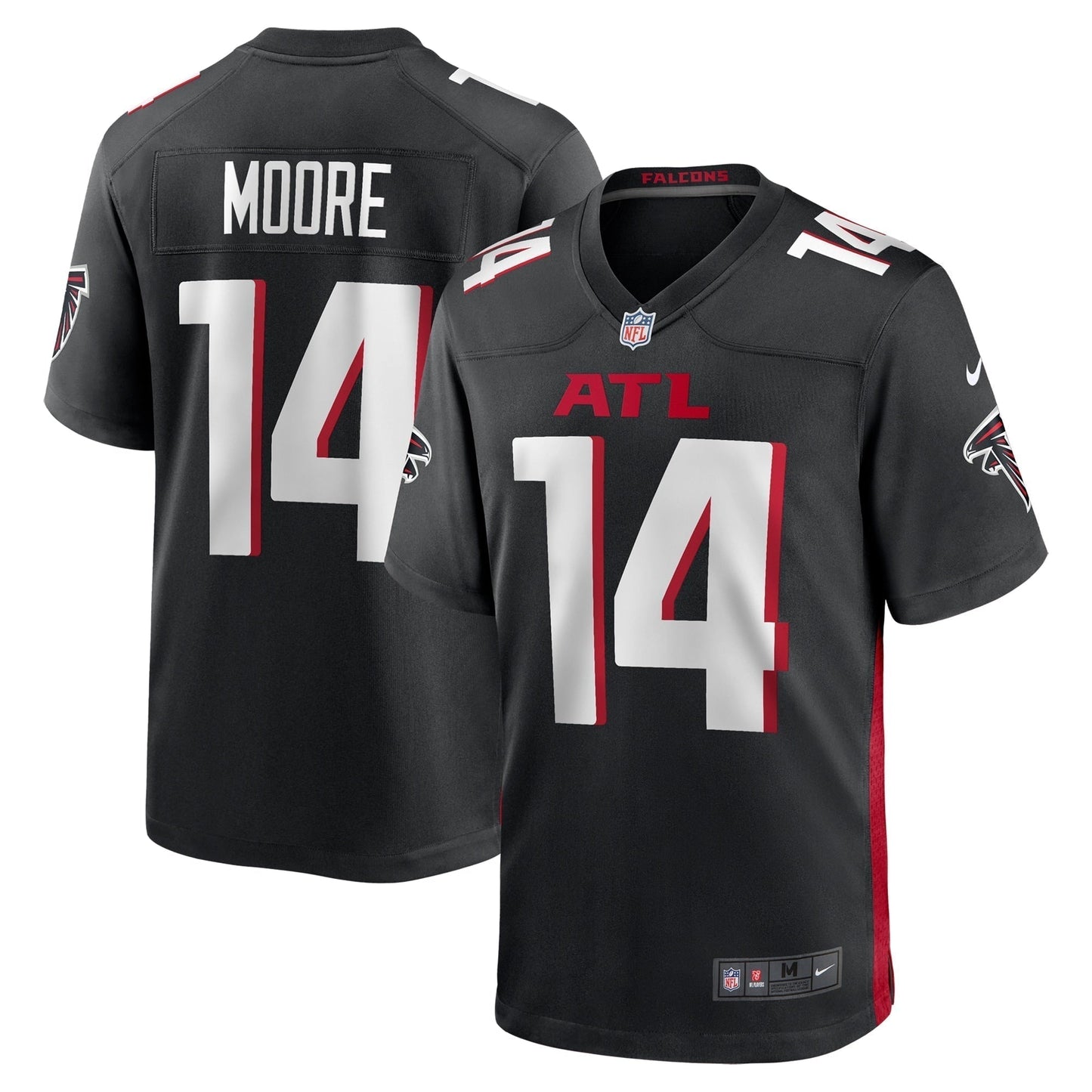 Rondale Moore Atlanta Falcons  Team Game Jersey -  Black