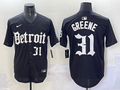 Men's Detroit Tigers Riley Greene Black Player Jersey