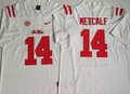 Men's Ole Miss Rebels DK Metcalf White Player Game Jersey