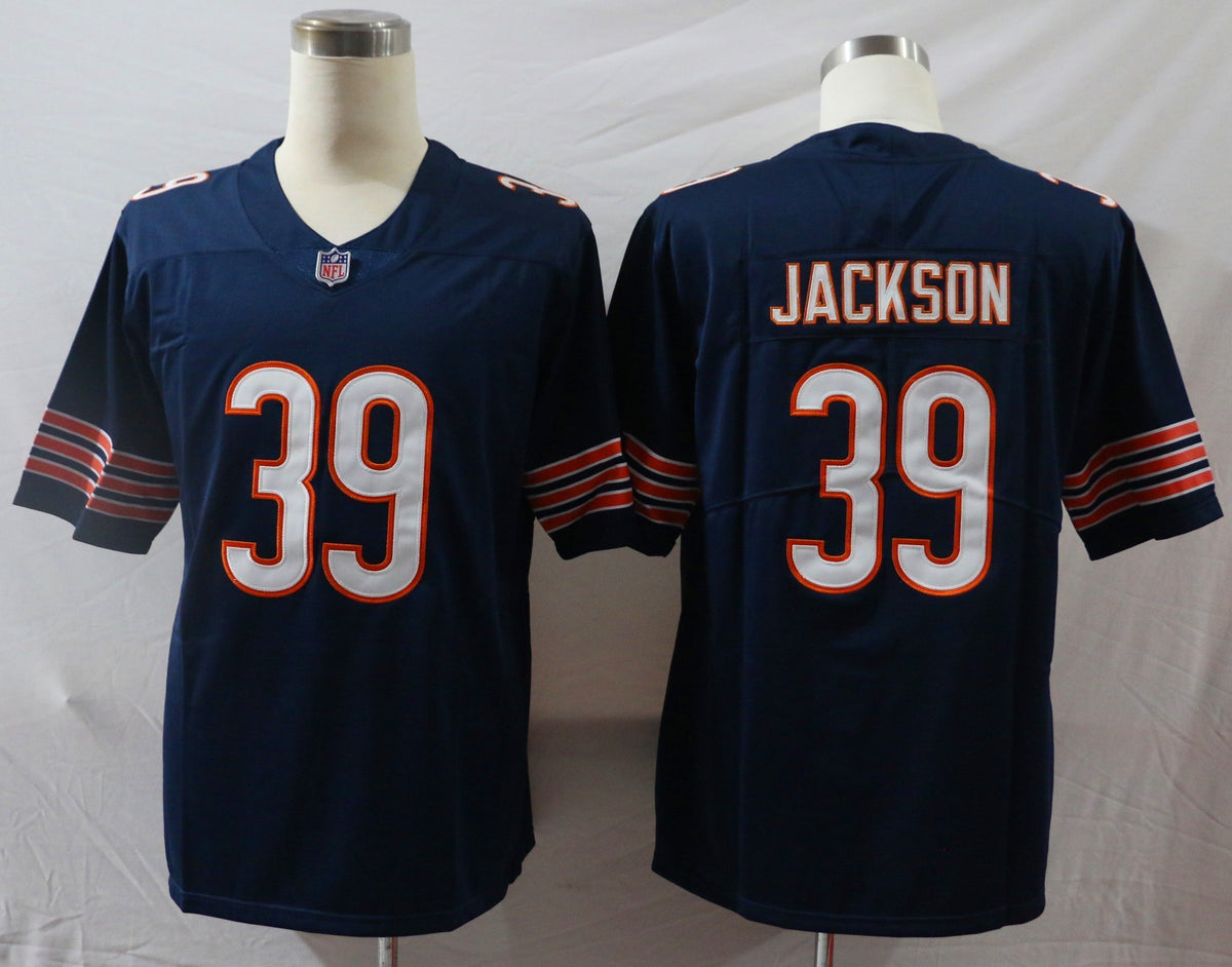 Men's Chicago Bears Eddie Jackson Navy Game Player Jersey