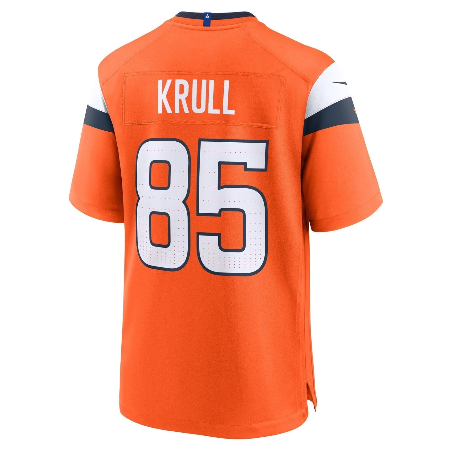 Lucas Krull Denver Broncos  Team Game Jersey -  Orange