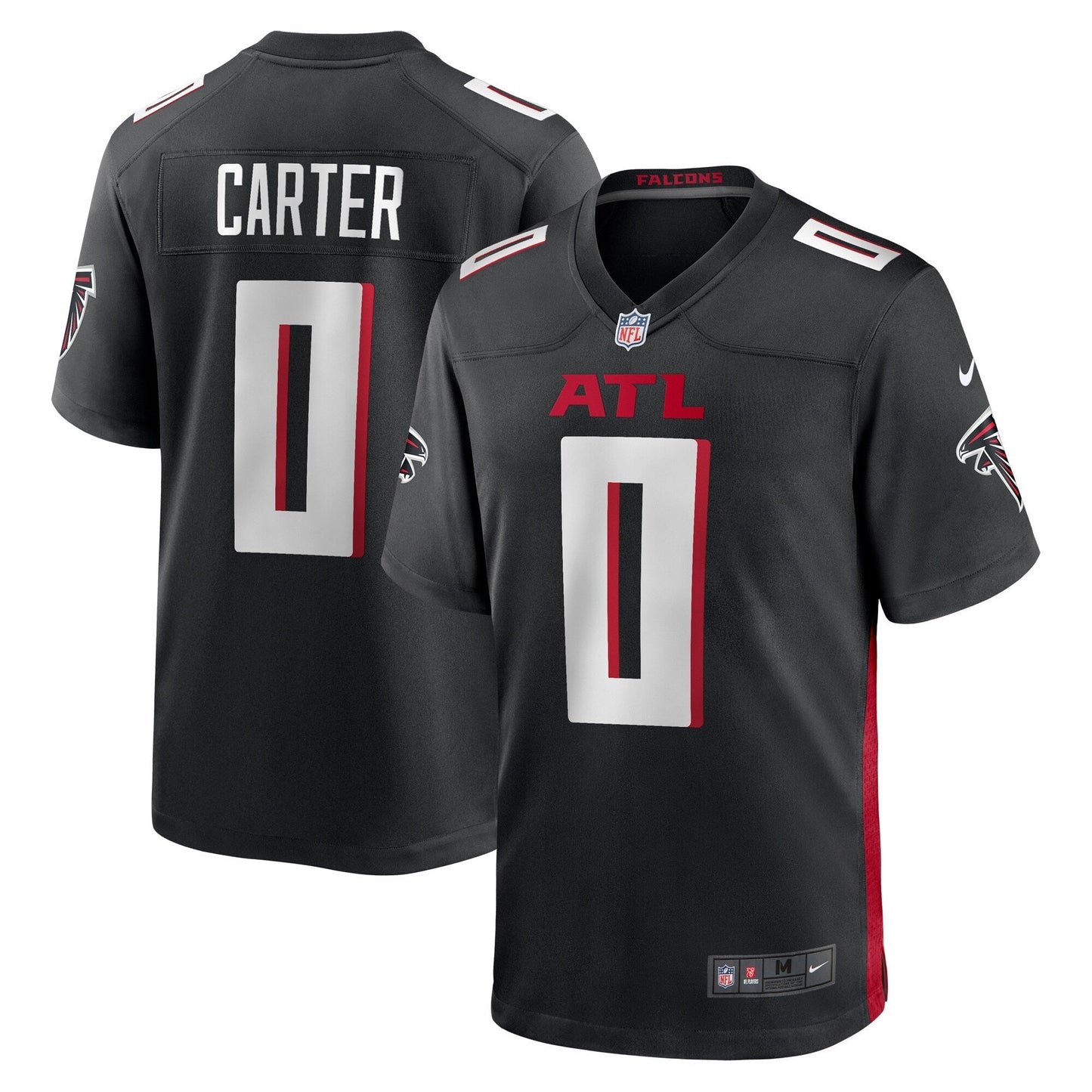 Lorenzo Carter Atlanta Falcons  Game   Jersey - Black