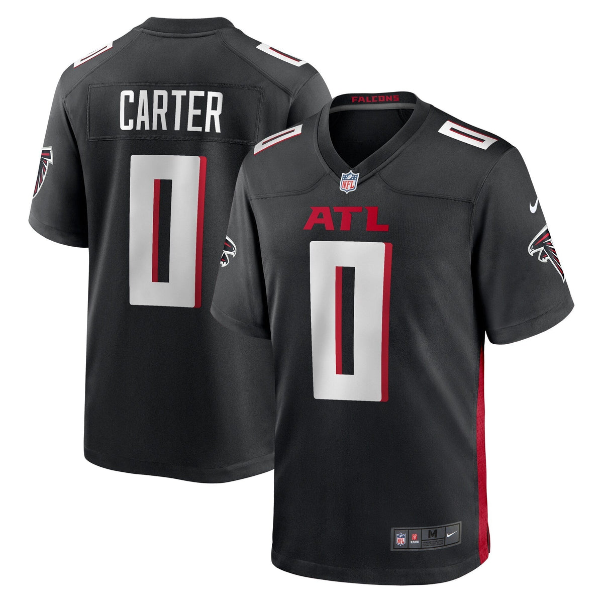 Lorenzo Carter Atlanta Falcons  Game   Jersey - Black