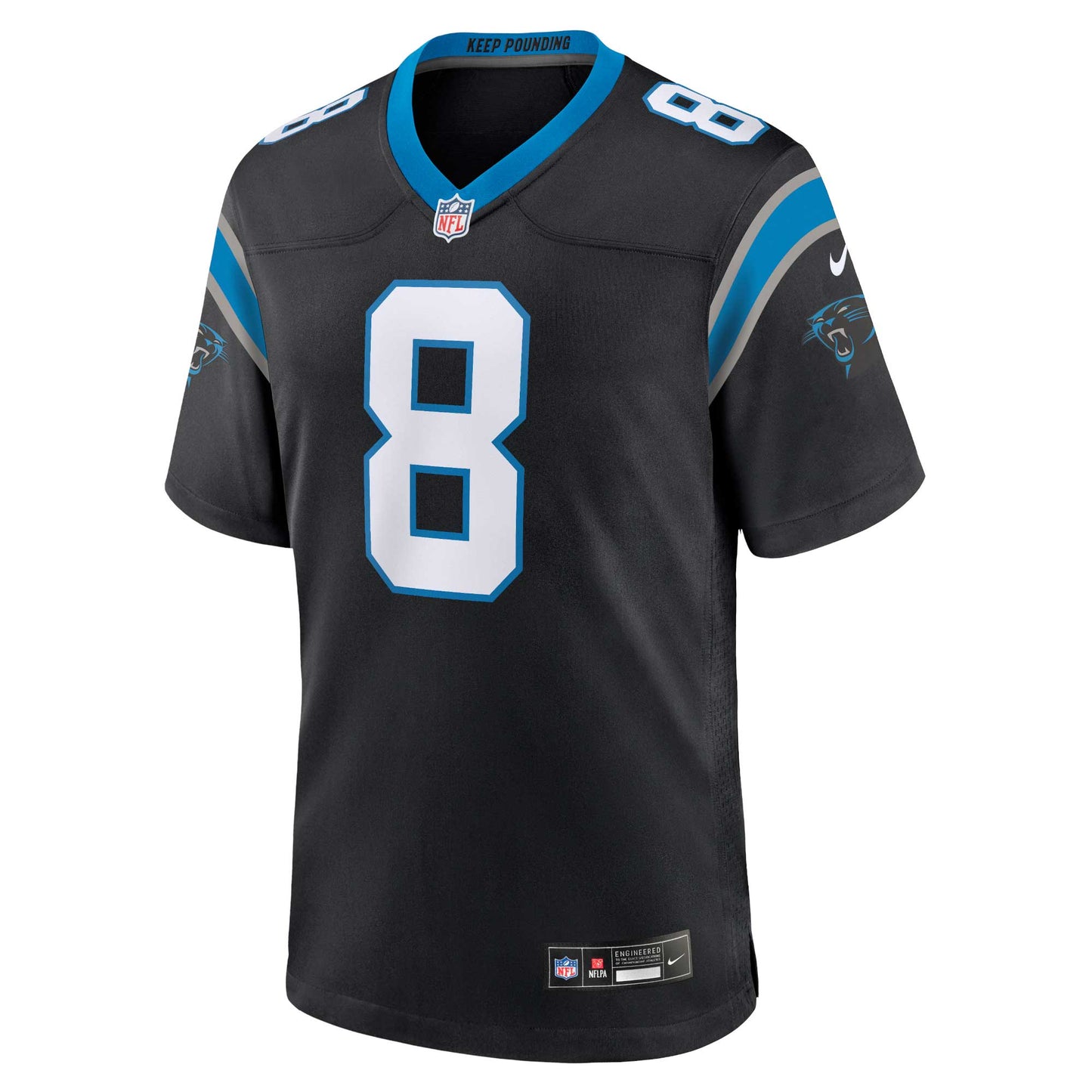 Jaycee Horn Carolina Panthers  Game Jersey - Black