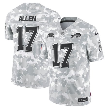 Men's Buffalo Bills Josh Allen  Arctic Camo 2024 Salute to Service Limited Jersey
