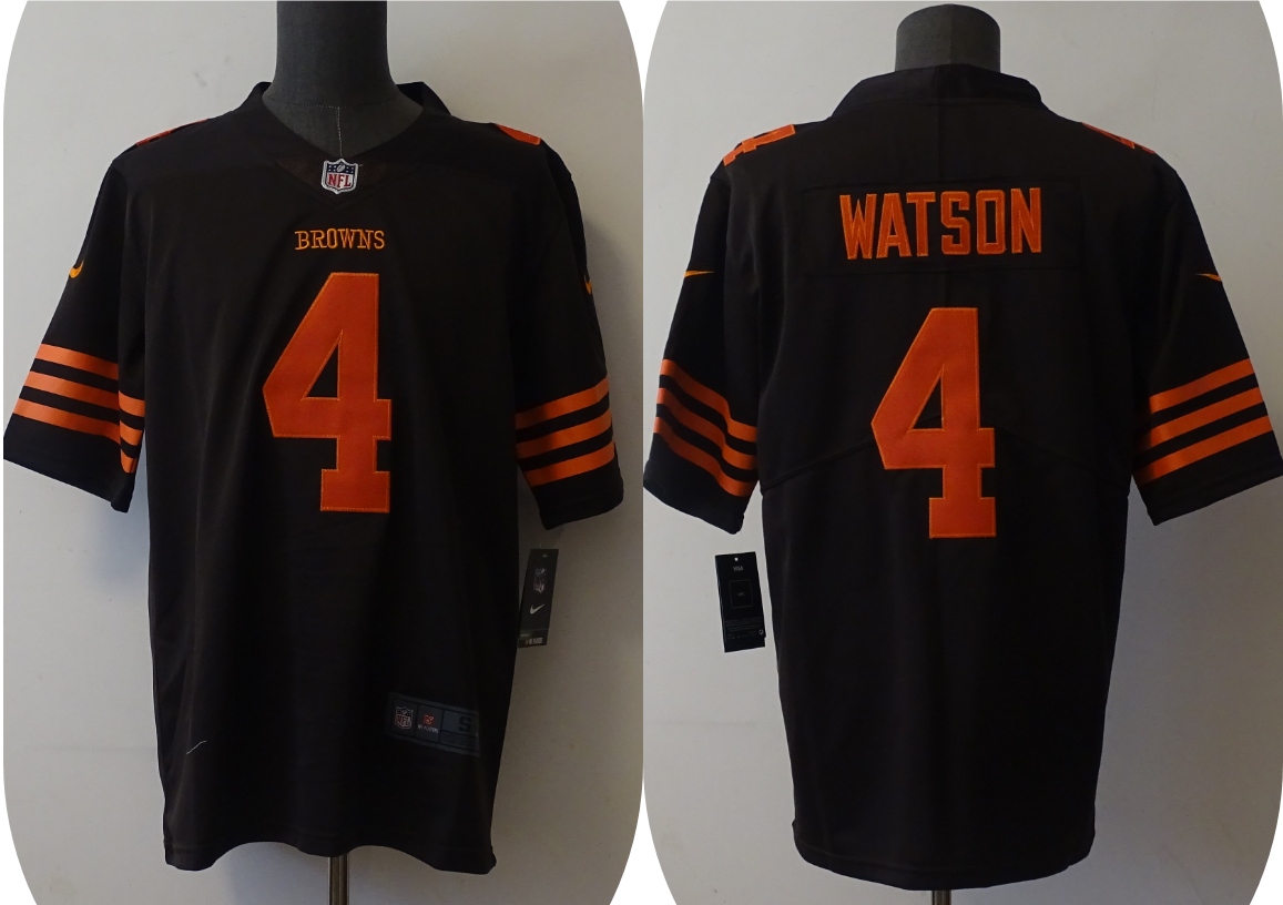 Men's Cleveland Browns Deshaun Watson Brown Player Game Jersey