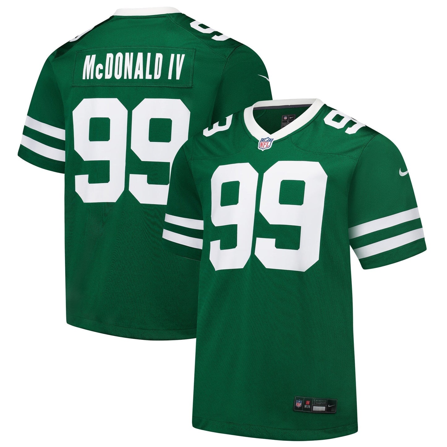 Will McDonald IV New York Jets  Team Game Jersey - Legacy Green