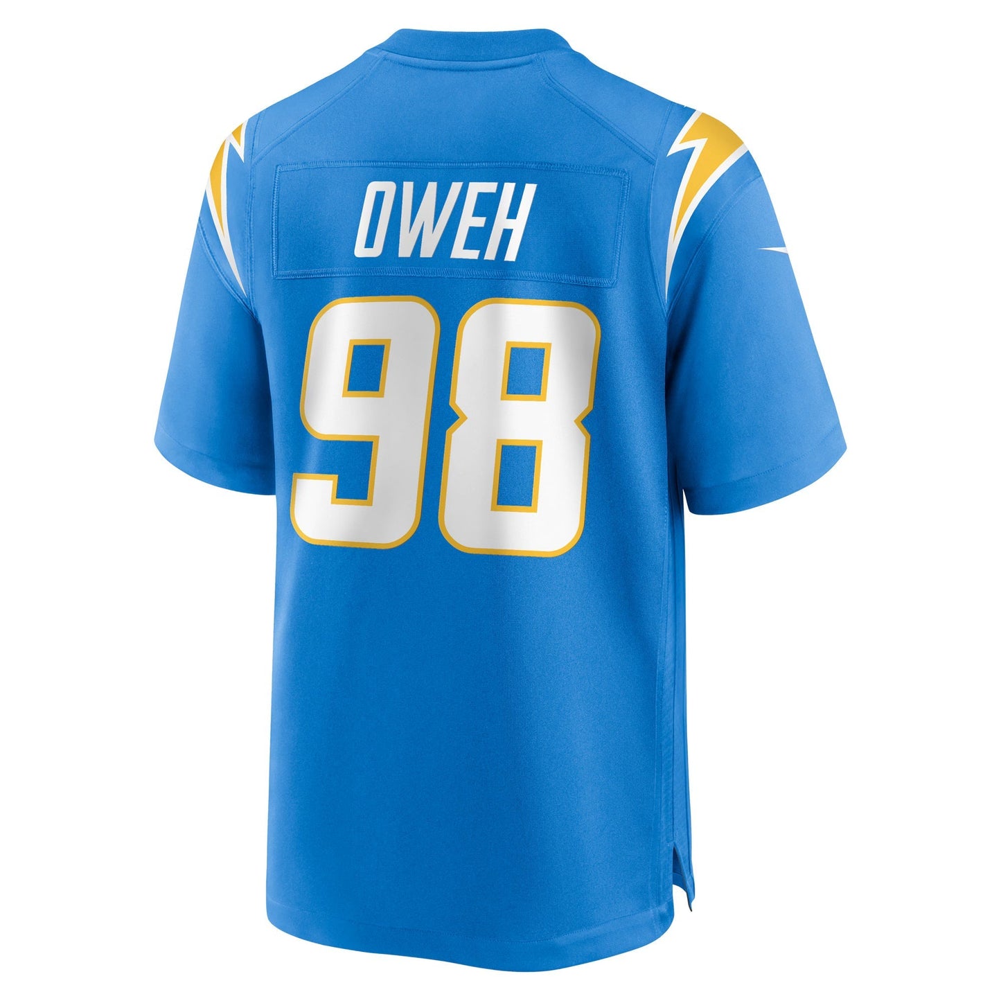Los Angeles Chargers Odafe Oweh Powder Blue Team Game Jersey