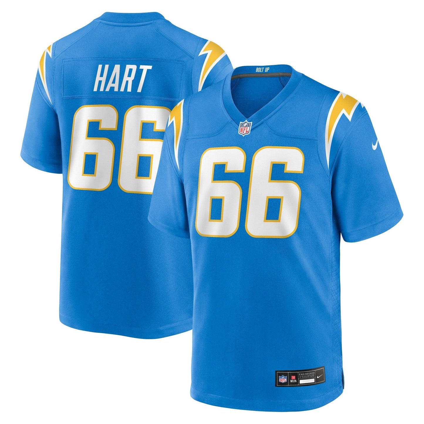 Los Angeles Chargers Bobby Hart Powder Blue Team Game Jersey