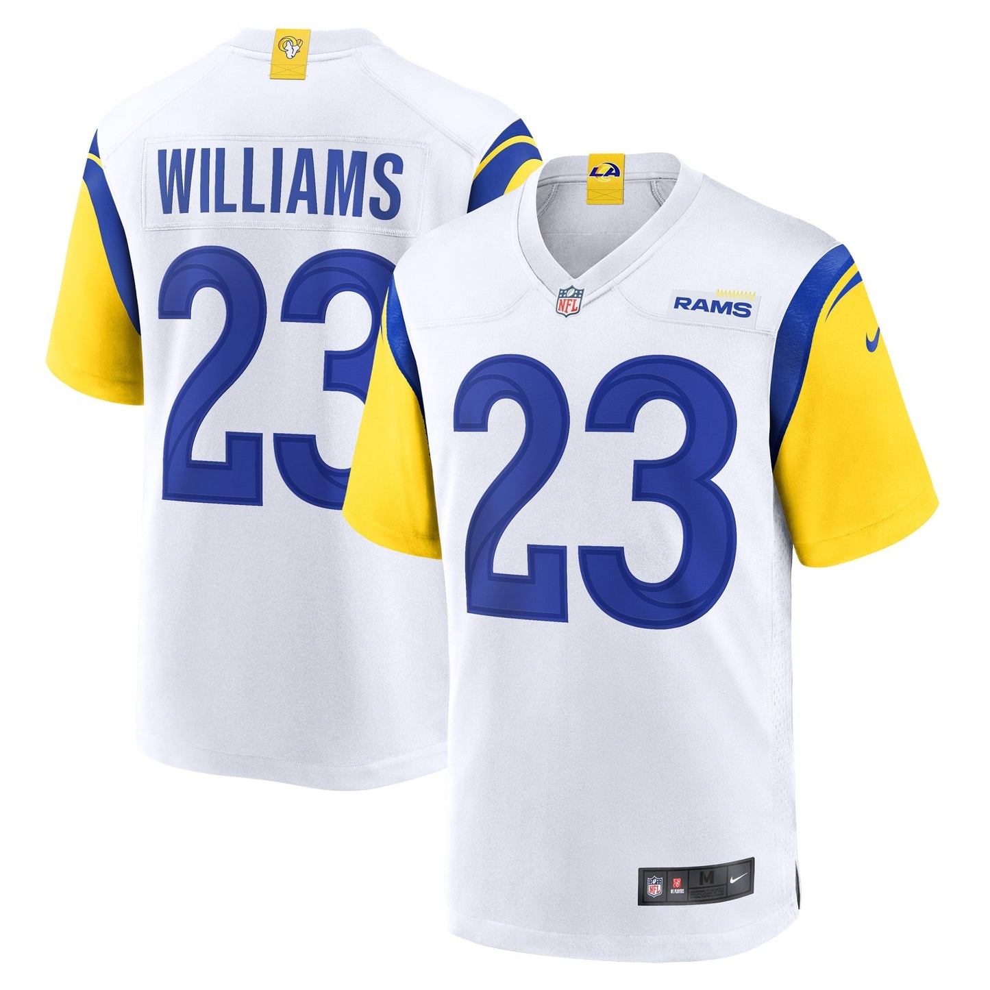 Los Angeles Rams Kyren Williams White Game Jersey
