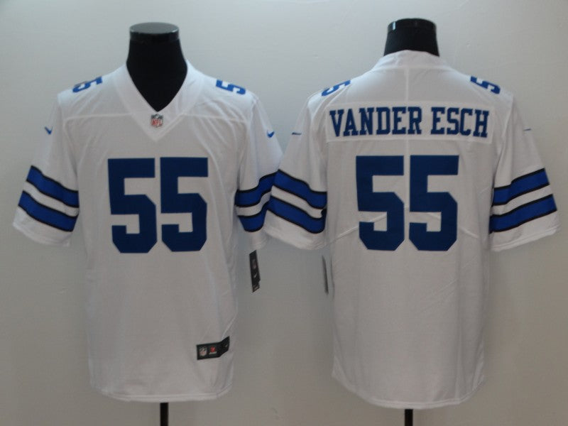 Men's Dallas Cowboys Leighton Vander Esch White Fashion Game Jersey