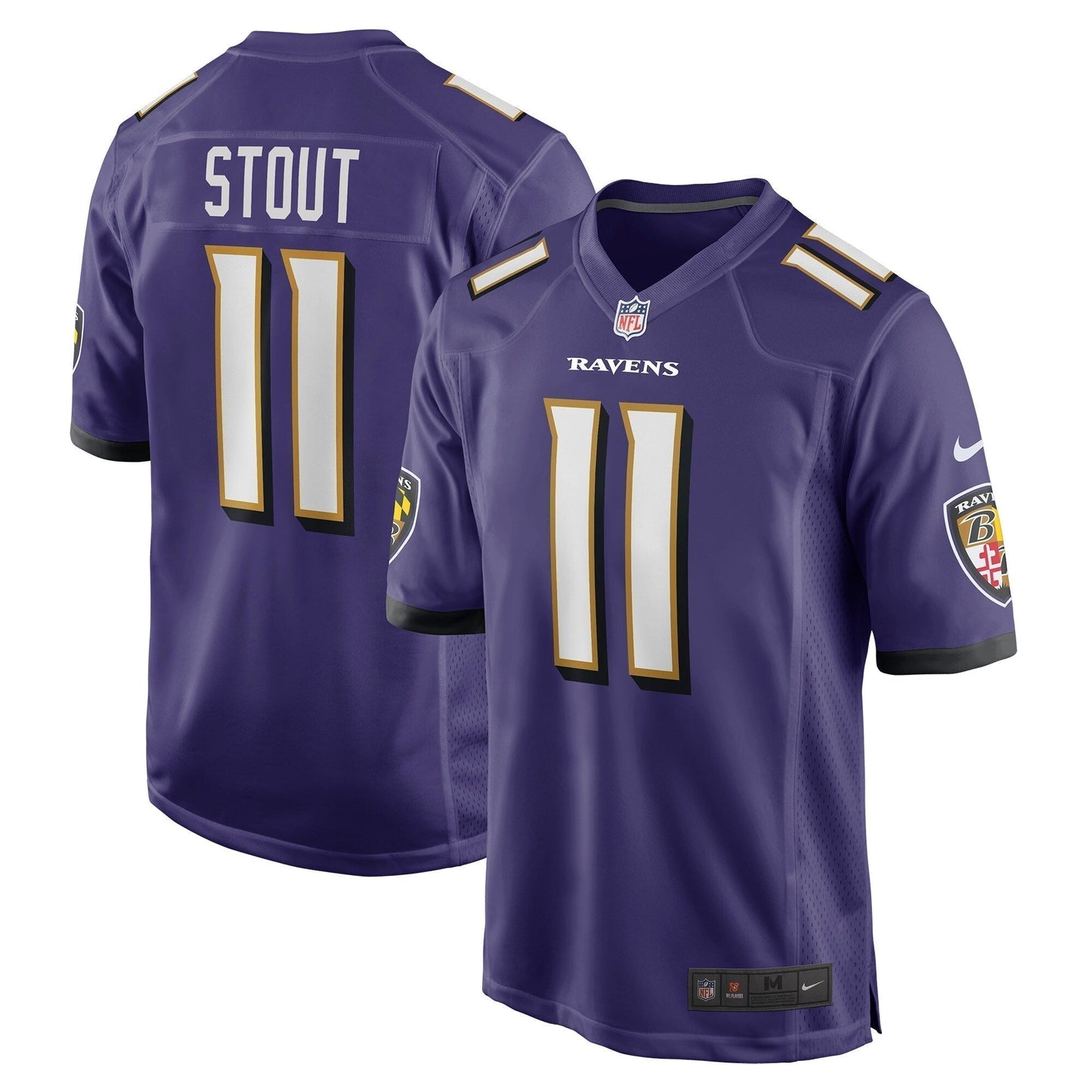Jordan Stout Baltimore Ravens    Game Jersey - Purple