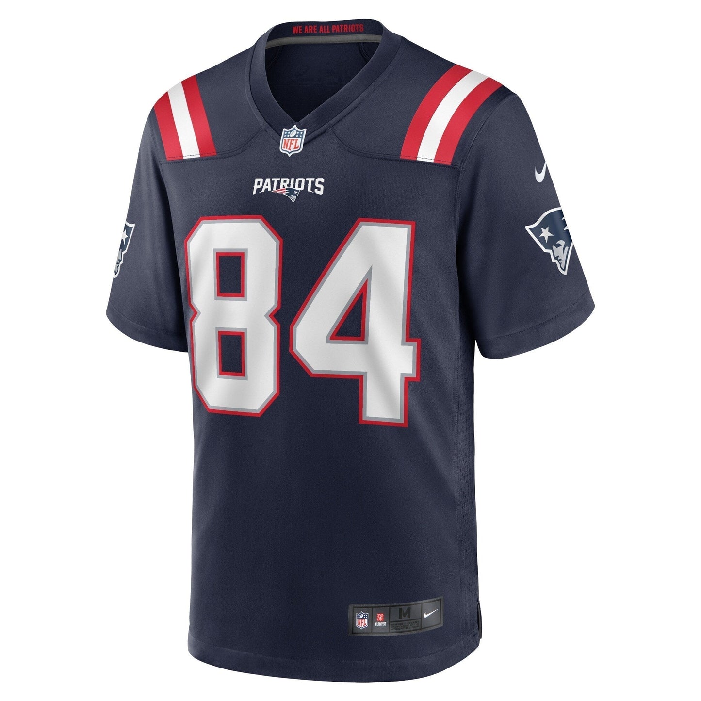 Kendrick Bourne New England Patriots  Game Jersey - Navy