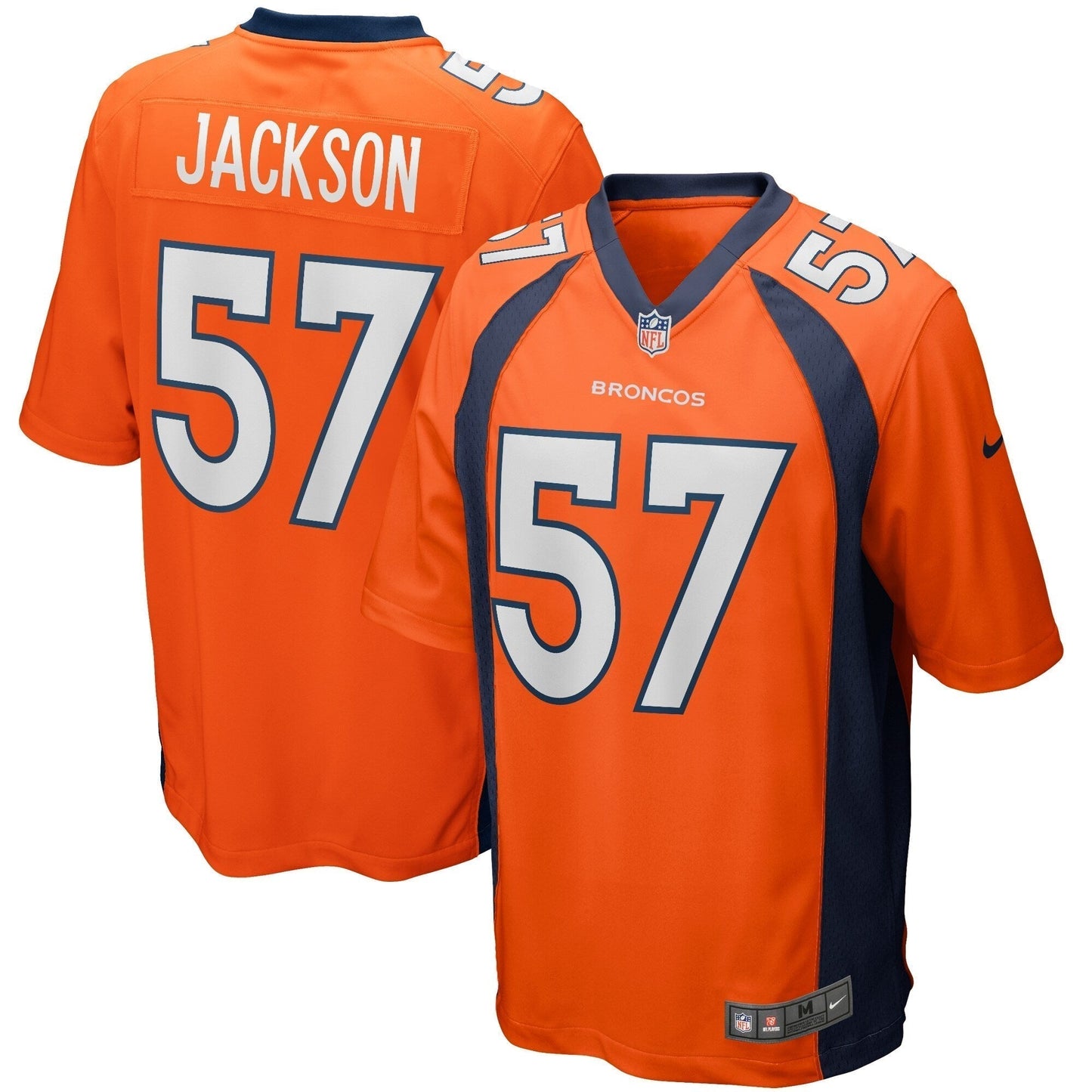 Tom Jackson Denver Broncos  Game Retired   Jersey - Orange