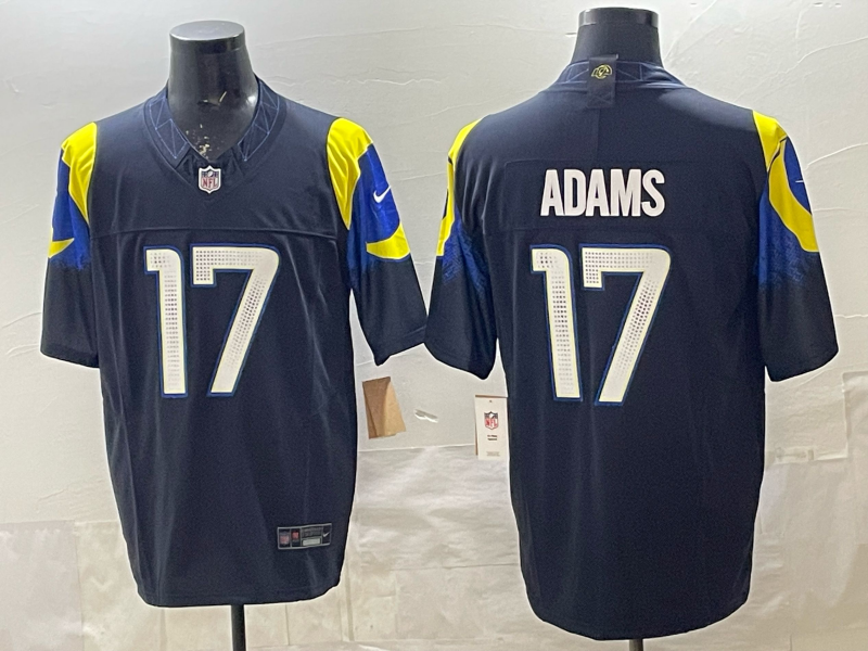 Men's Los Angeles Rams Davante Adams Midnight Blue 2025 Rivalries Collection Limited Jersey
