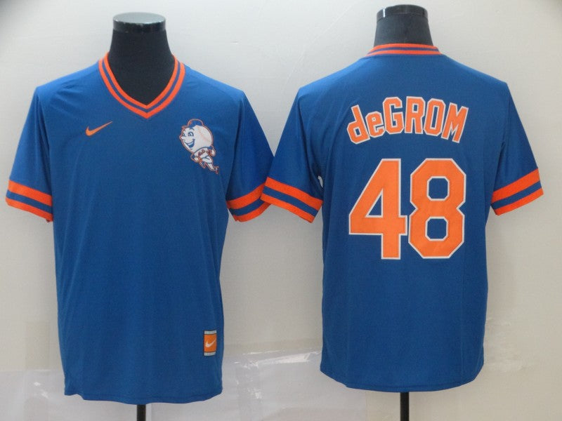 Men's New York Mets Jacob deGrom Blue Alternate Game Jersey