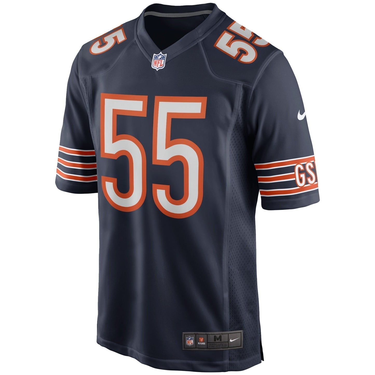 Lance Briggs Chicago Bears  Game Retired   Jersey - Navy