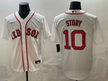 Men's Boston Red Sox Trevor Story #10 White Home Replica Jersey