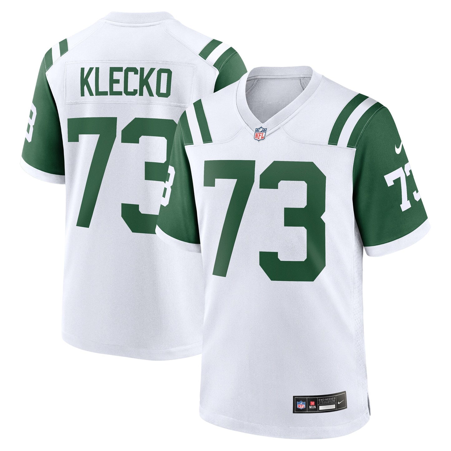 Joe Klecko New York Jets  Classic Alternate Retired   Game Jersey - White