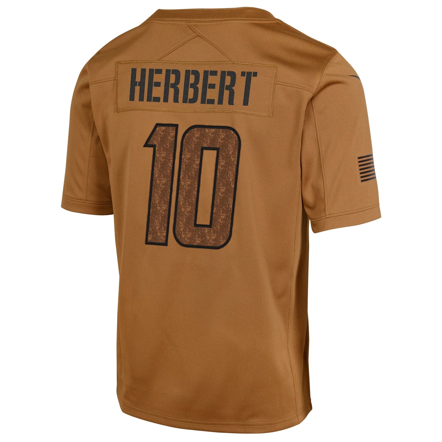 Justin Herbert Los Angeles Chargers  Salute To Service Limited Jersey - Brown
