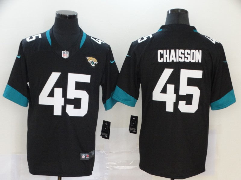 Men's Jacksonville Jaguars K'Lavon Chaisson Black Game Jersey