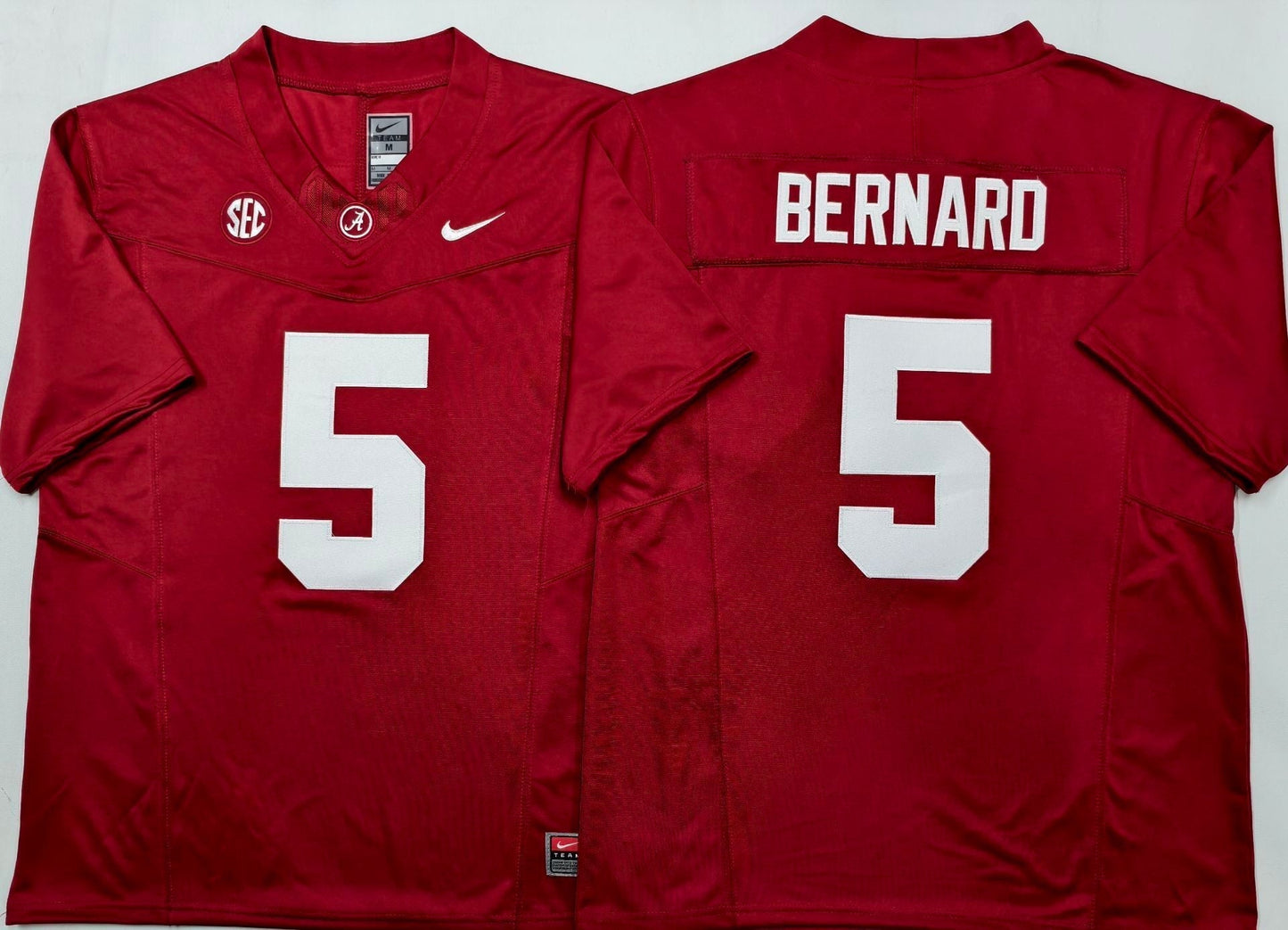 Men's Alabama Crimson Tide Germie Bernard Red Player Game Jersey