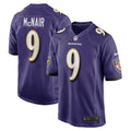 Steve McNair Baltimore Ravens  Game Retired   Jersey - Purple