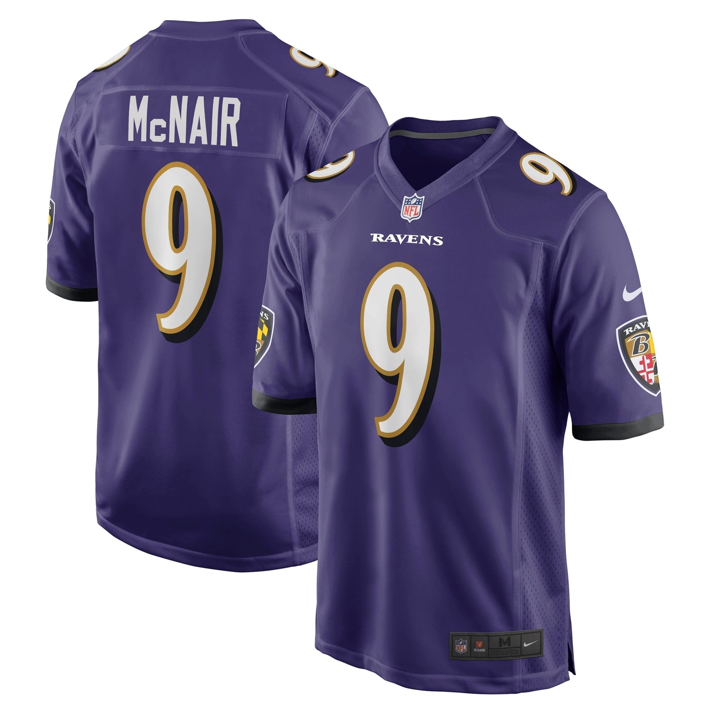 Steve McNair Baltimore Ravens  Game Retired   Jersey - Purple